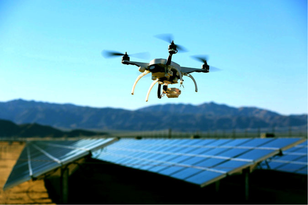 Drones in store renewable energy