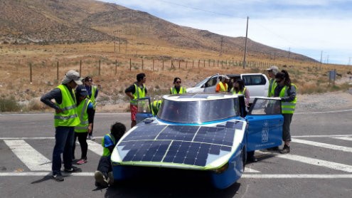 Students build Solar Car that will travel across Chile